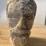 Old stone head
