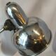 Industrial desk lamp 1950 in polished metal Bauhaus type