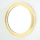 Round brass mirror by Sergio Mazza for Artemide 1960s