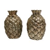 Vintage salt and pepper shaker in the shape of PINEAPPLE