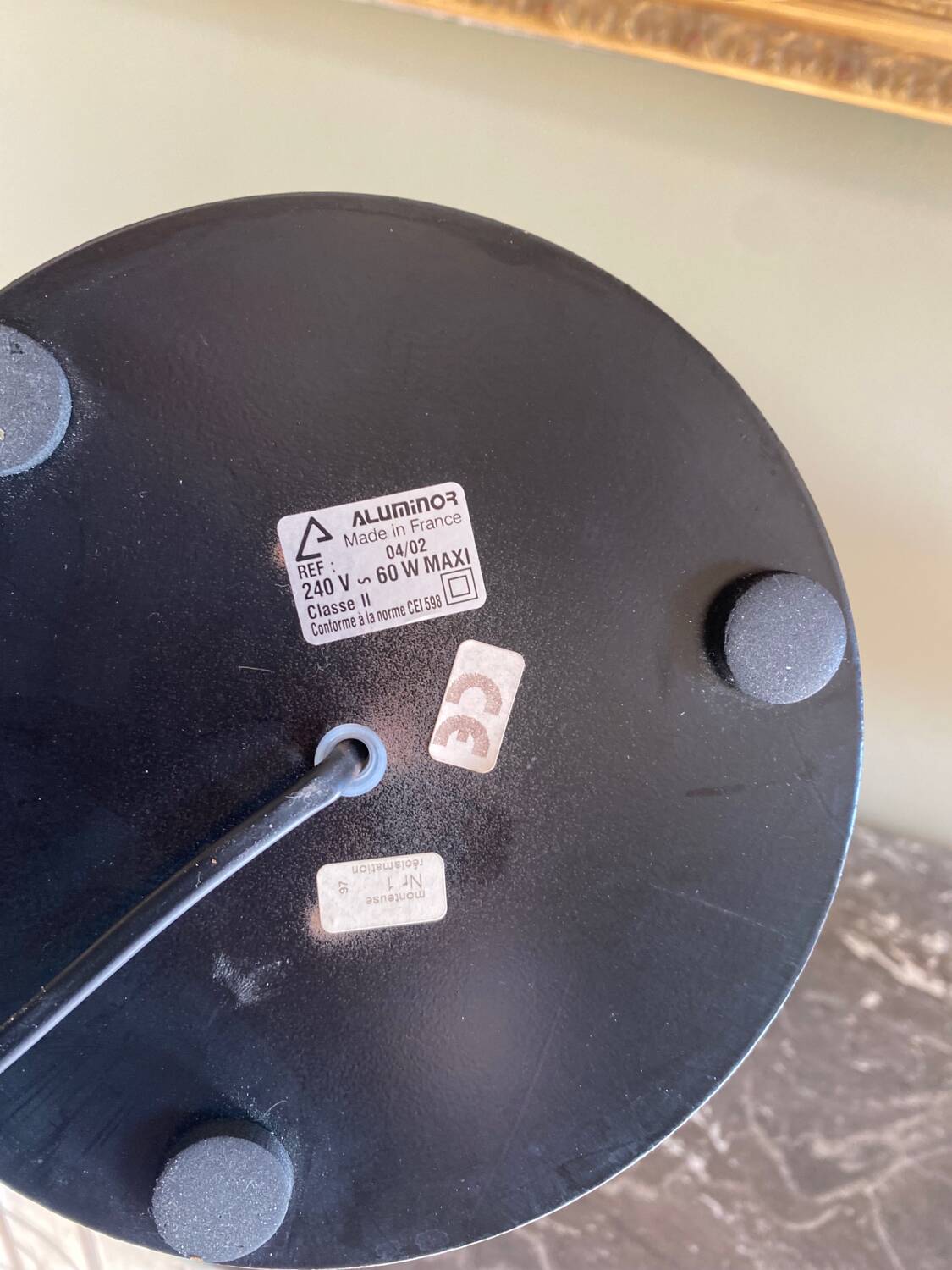 Vintage liner lamp by Aluminor