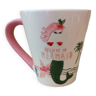 Mermaid pattern mug