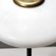 Elegant Glass, Beech and Brass Floor Lamp, Italy
