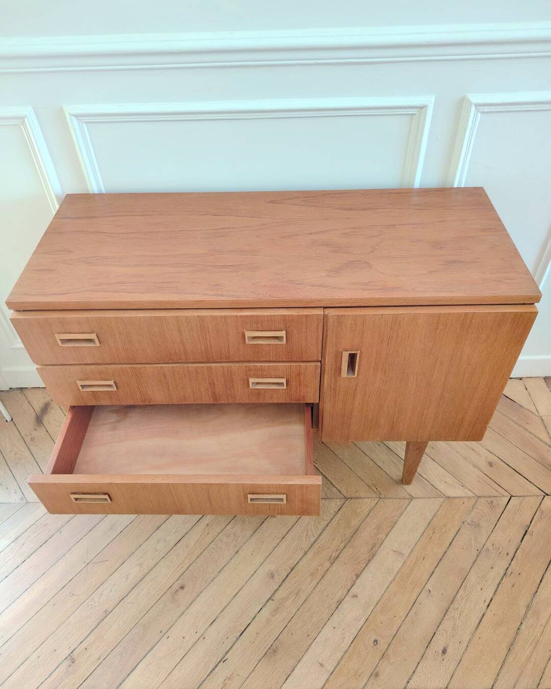Enfilade vintage rénovée, années 60