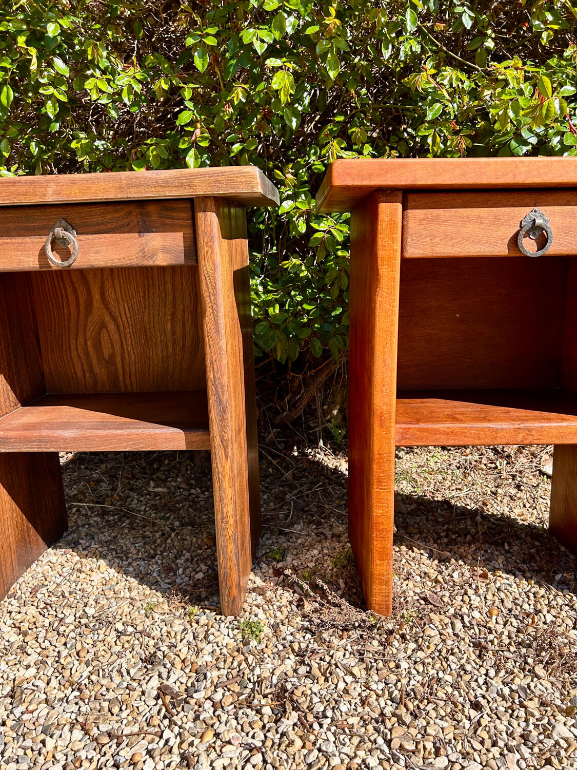 Brutalist bedside tables