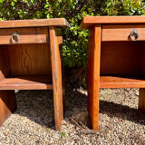 Brutalist bedside tables