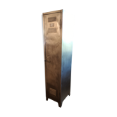 Cloakroom a waxed pickled metal door