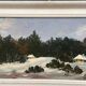 Original Swedish Oil on Panel “Winter Landscape” Vintage & Framed