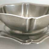 Patinated stainless steel sauceboat