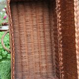 Old wicker trunk