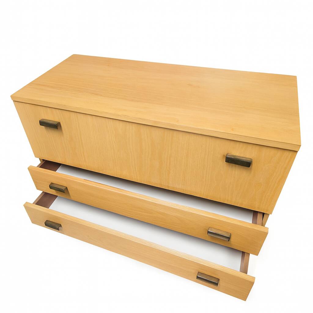 Vintage Chest of Drawers, 1970s, Czechoslovakia – Light Finish