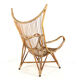 Rattan Armchair XL - mid century modern - japandi - very rare model