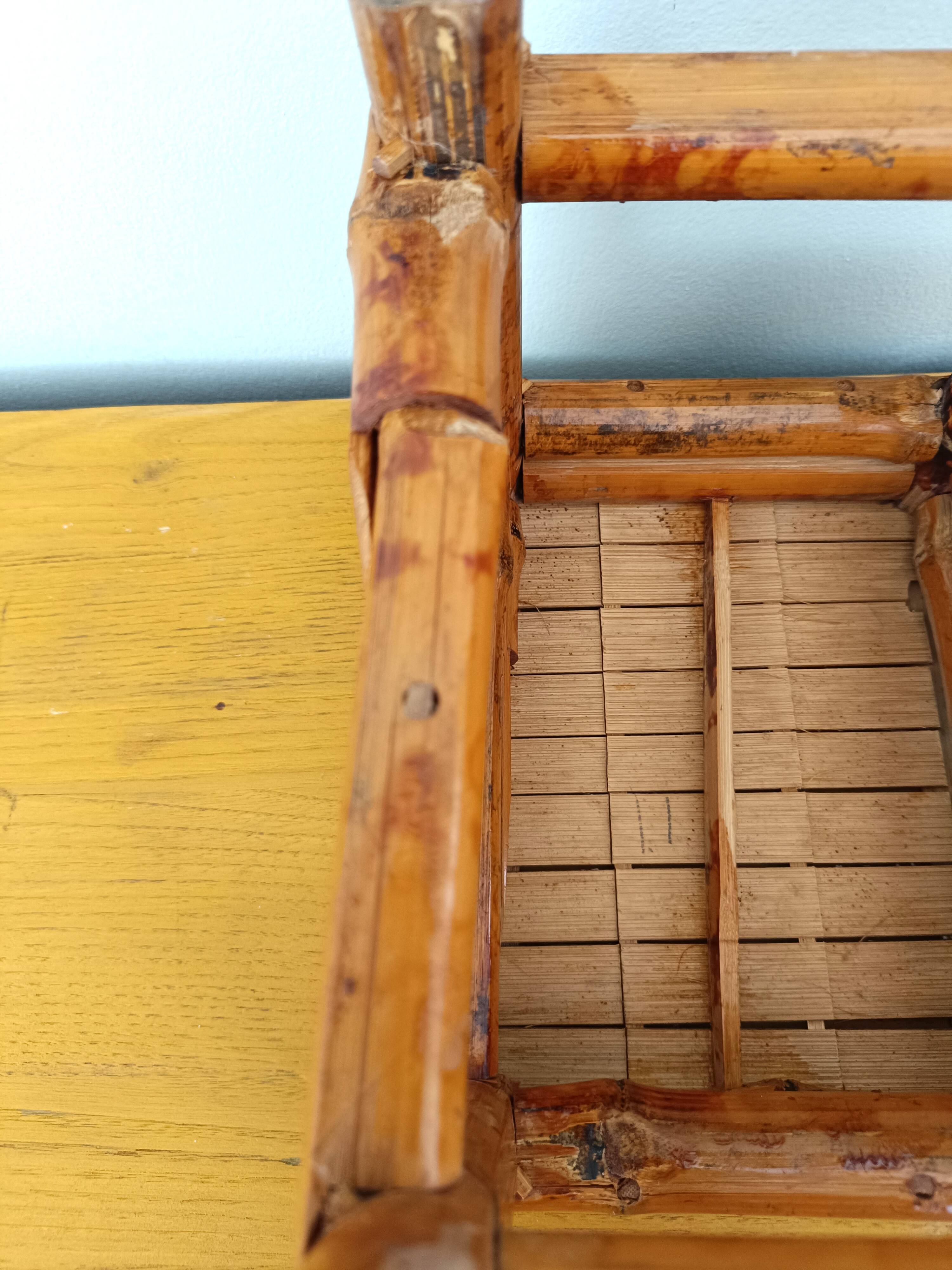 Petit tabouret en bambou