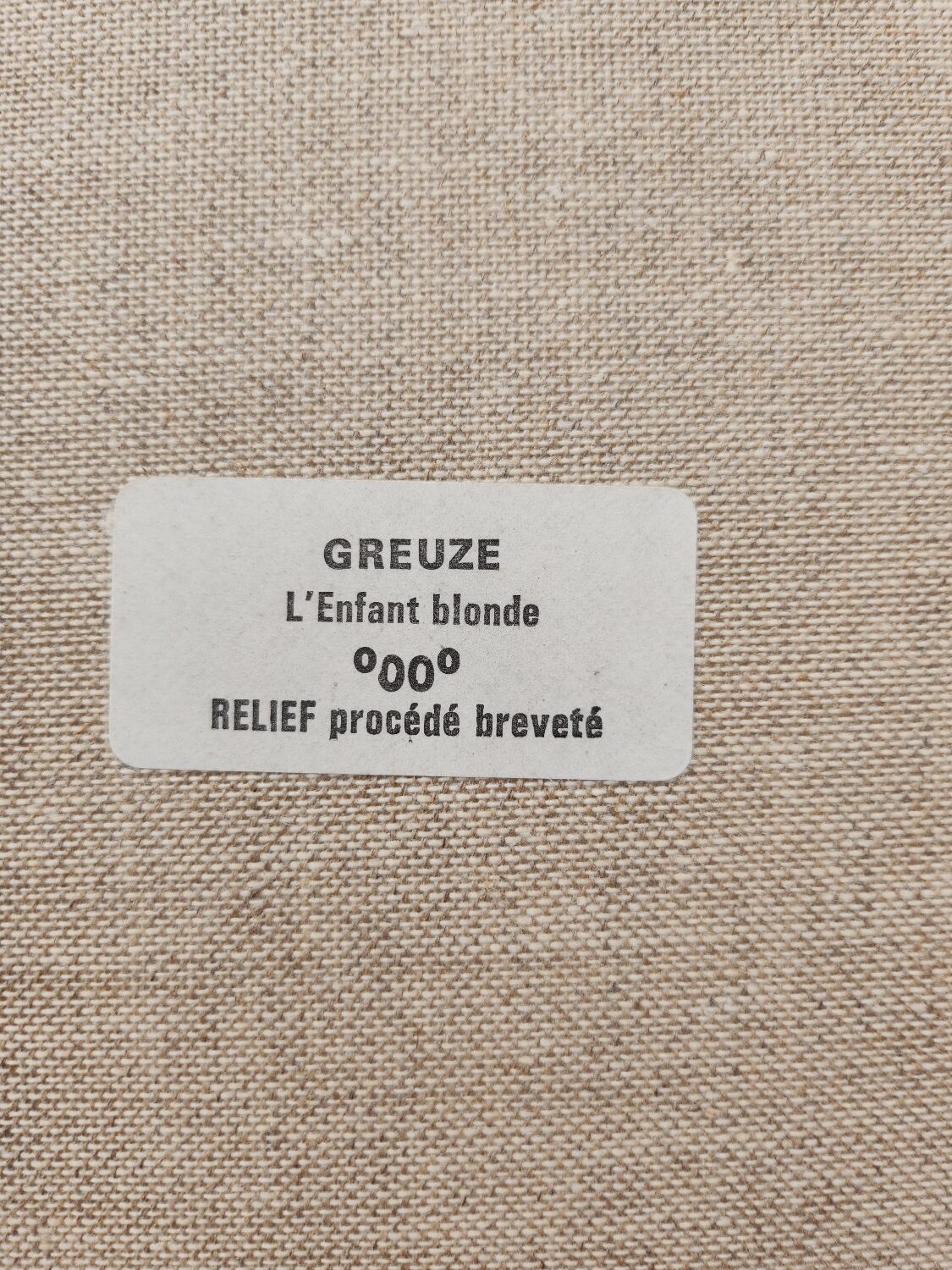 Painting the blond child Greuze