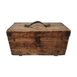 Old wooden workshop box