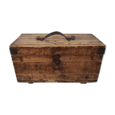 Old wooden workshop box