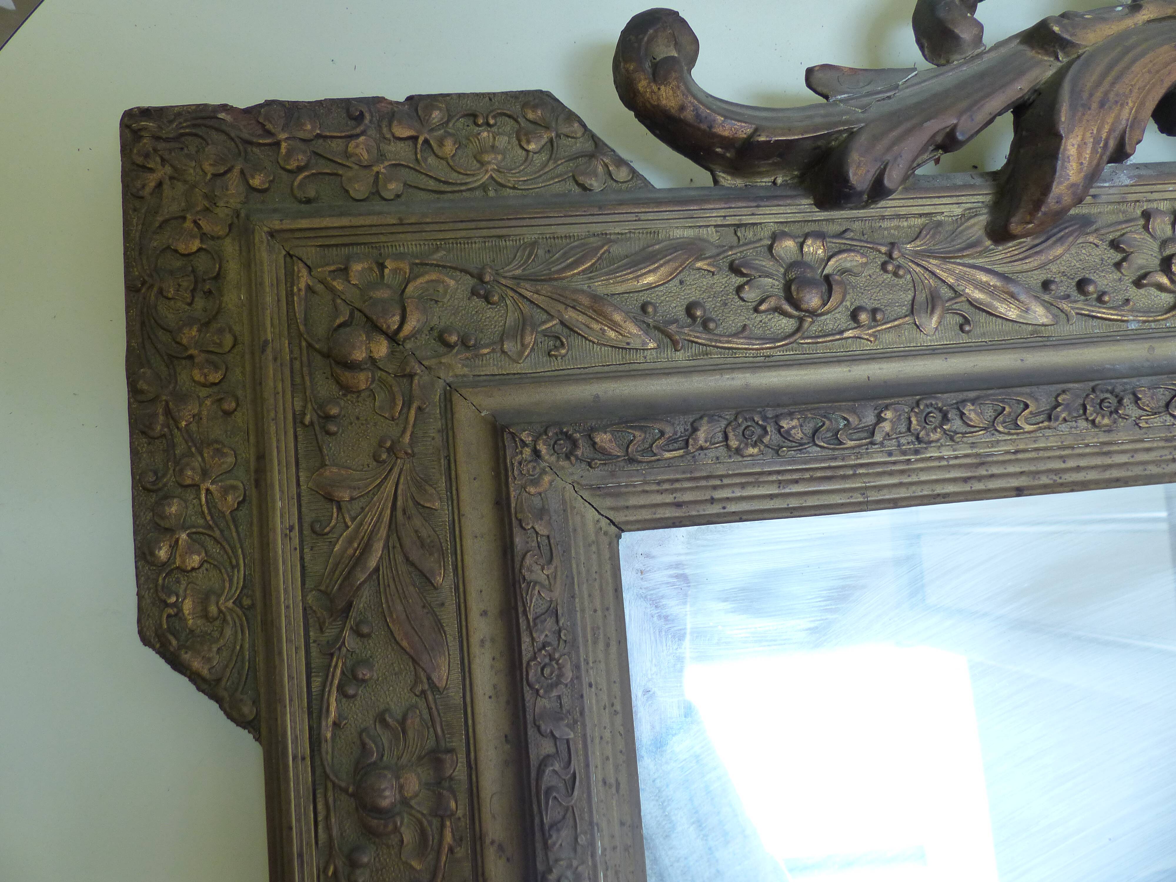 Ornate mirror 104x73cm