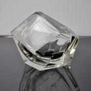 Ashtray by flavio Poli for seguso, sommerso glass, Murano, Italy, 1960
