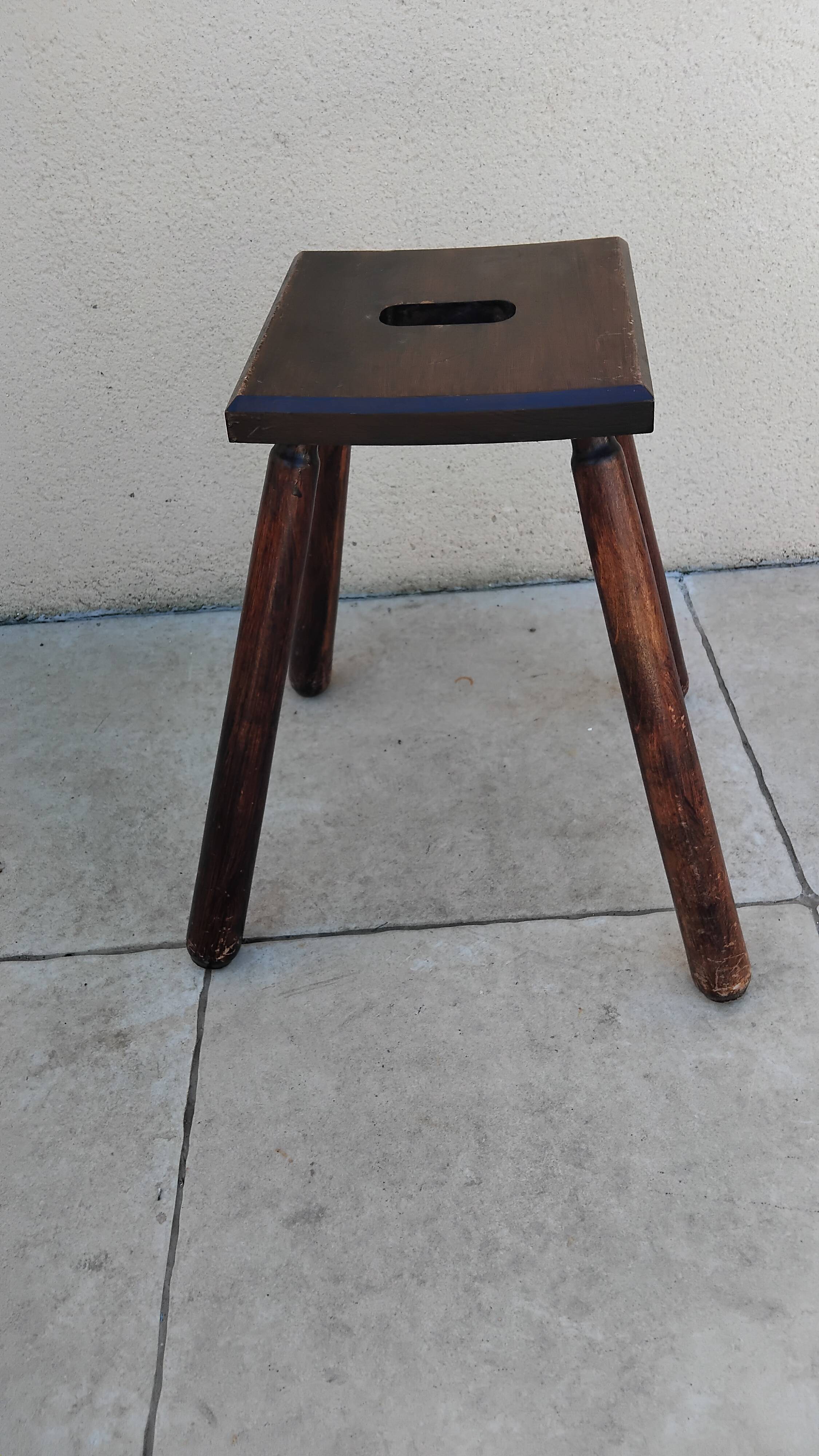 Old vintage farm stool
