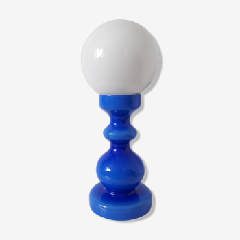 Lampe globe opaline