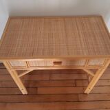 Vintage rattan desk