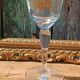 Large tasting glass with an old golden coat of arms – signed Jeanne Châtel