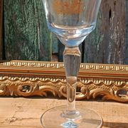 Grand verre de dégustation ancien blason doré – signé Jeanne Châtel