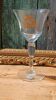 Large tasting glass with an old golden coat of arms – signed Jeanne Châtel
