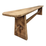 Old wooden bench side table 26 x 230 cm
