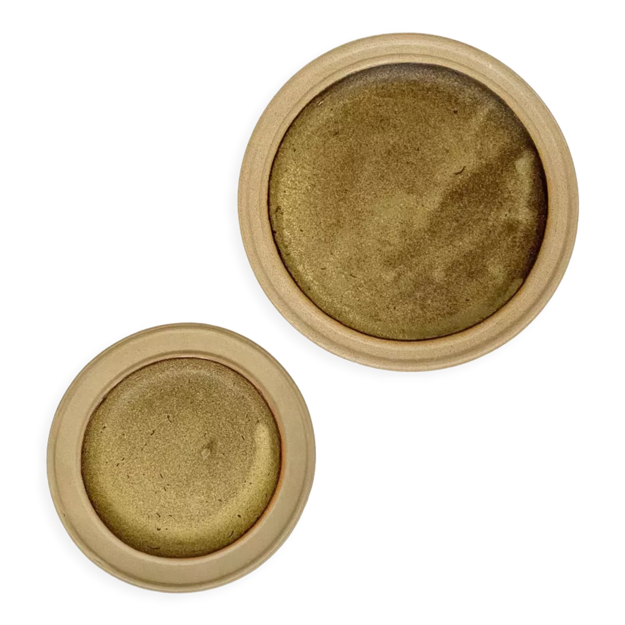 Vintage stoneware serving plates from the 70s