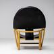 Piero Palange - G23 "Hoop" chair in Saddle black leather