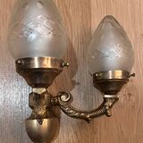 Paire d'appliques murales antiques de style Rococo