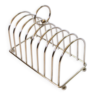 Vintage silver-plated toast rack with ball feet 1960 – Brunch Bistrot