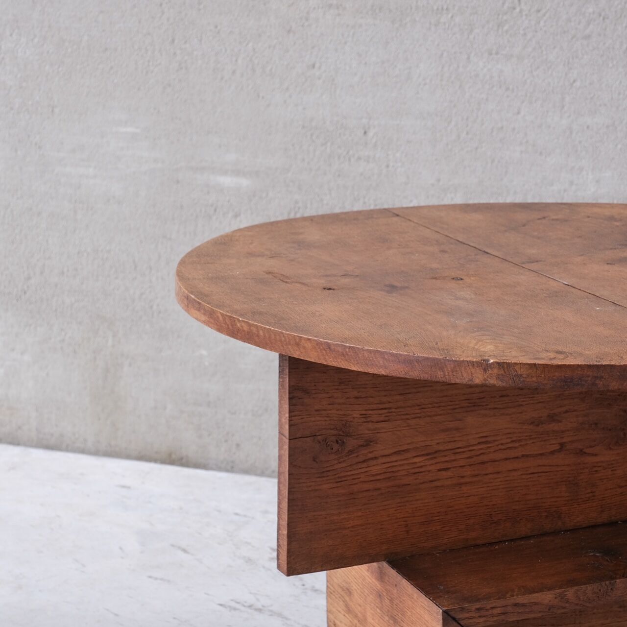 Modernist French Mid-Century Oak Centre Table
