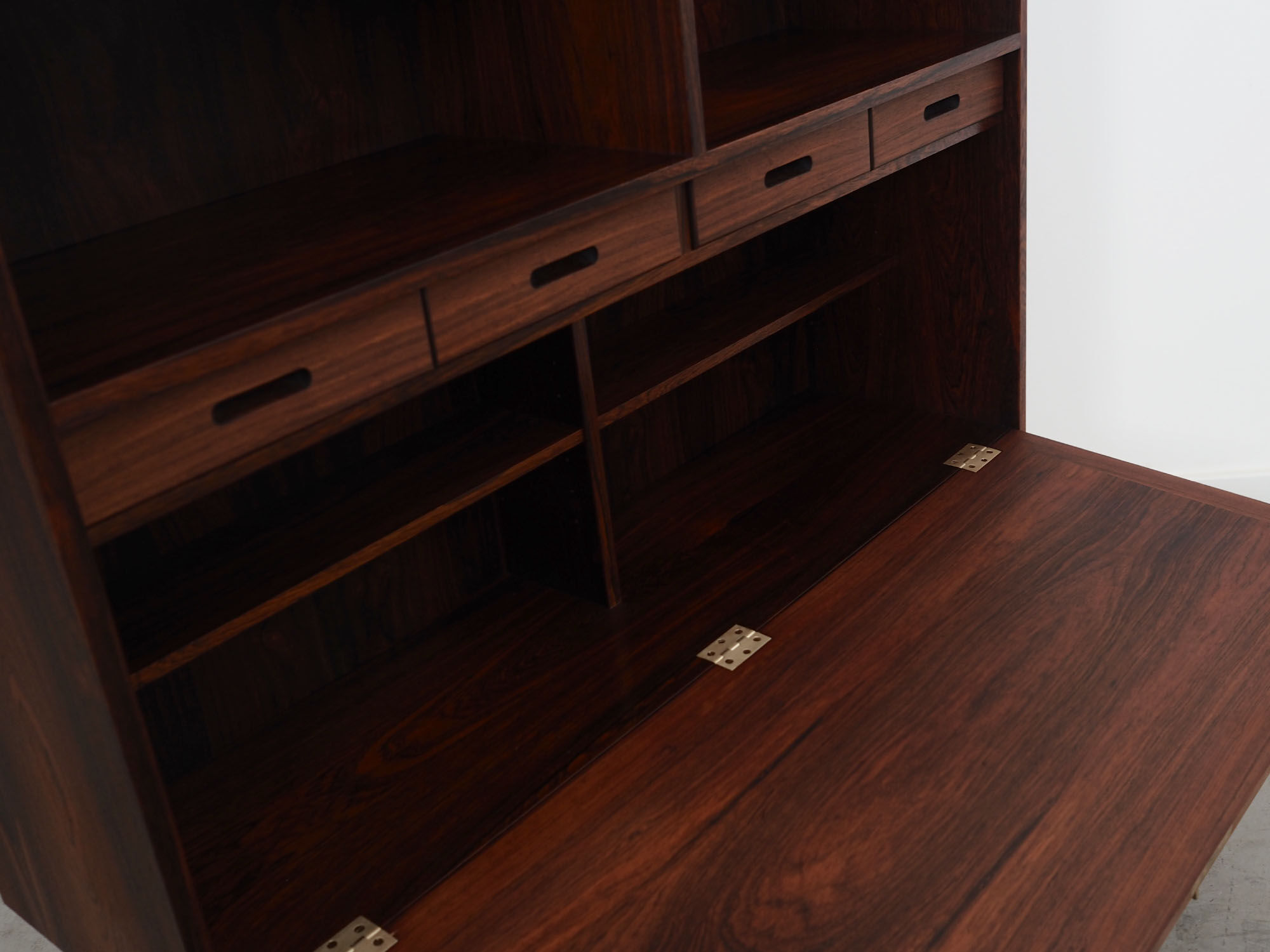 Rosewood bookcase, Danish design, 1960s, designer Carlo Jensen, manufacturer Hundevad