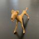 6 lioness-shaped brass knife holders