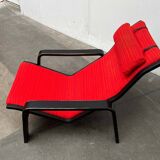 Mid-century modern Pulkka lounge chair by Ilmari Lappalainen for Asko, Finland, 1960s.