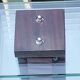 Demeter wood and glass lamp Maison Desny 1980