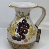 Fratelli Fanciullacci ceramic pitcher with grape decor