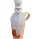 White porcelain bottle with fruit decoration