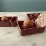 Three egg cups from the limited edition Goodmoods for Monoprix
