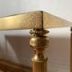 Vintage coffee table in marble and gold-tone metal