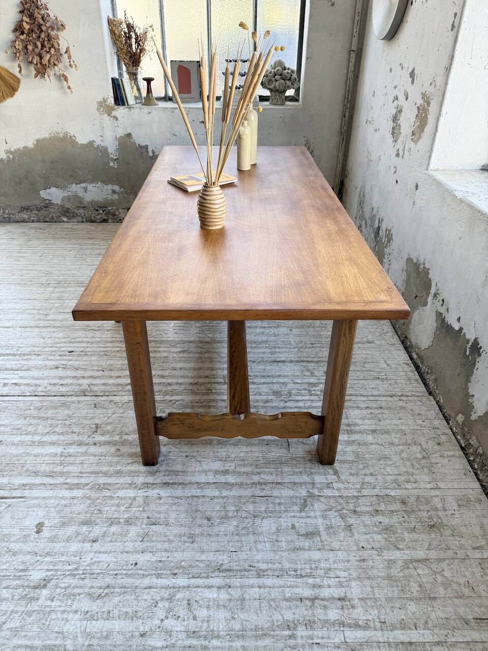 2m oak farmhouse table
