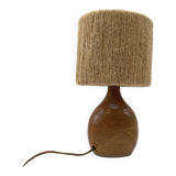 Sandstone lamp and its jute cord lampshade
