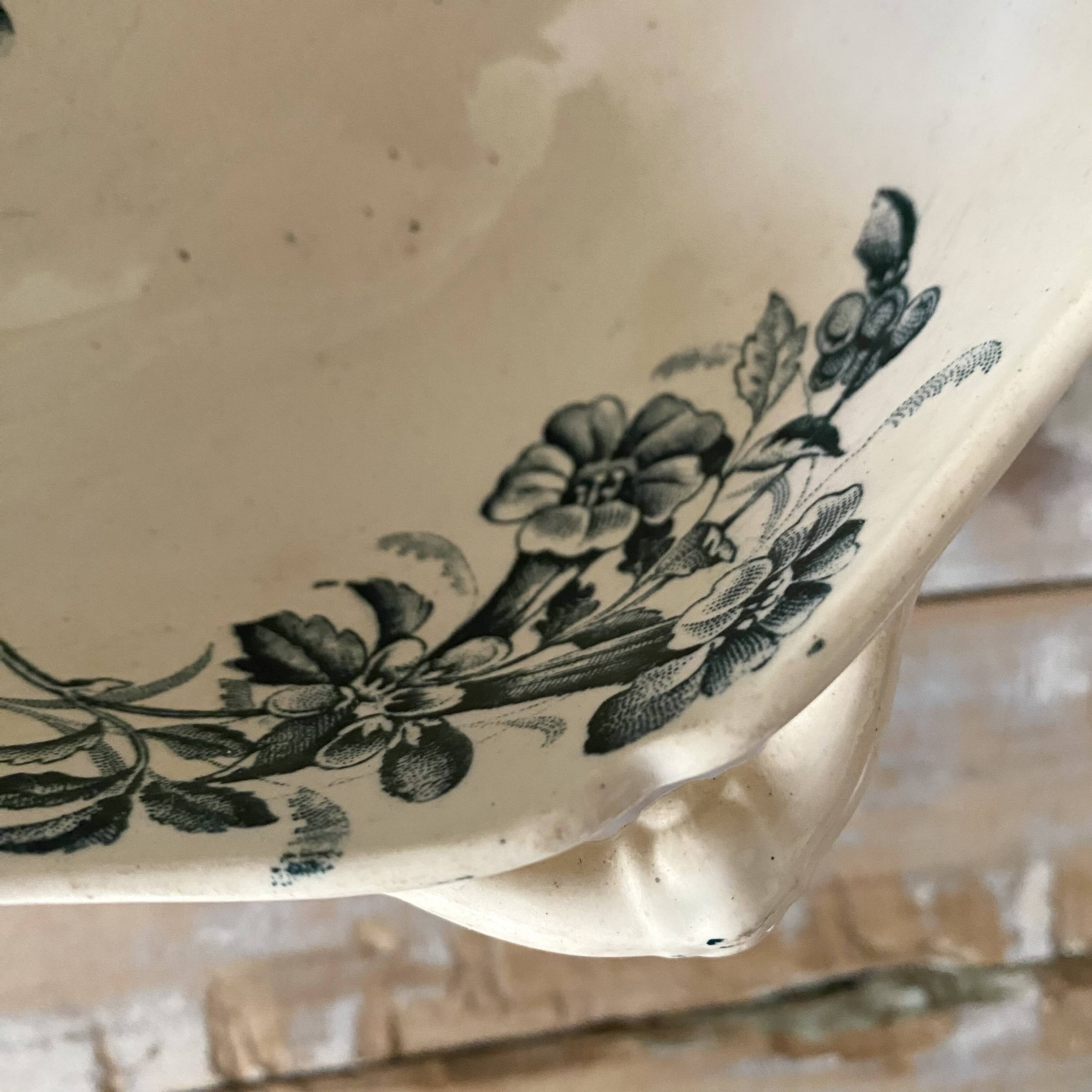 Saucière en terre de fer Badonviller Jasmin