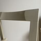 White folding vintage chair