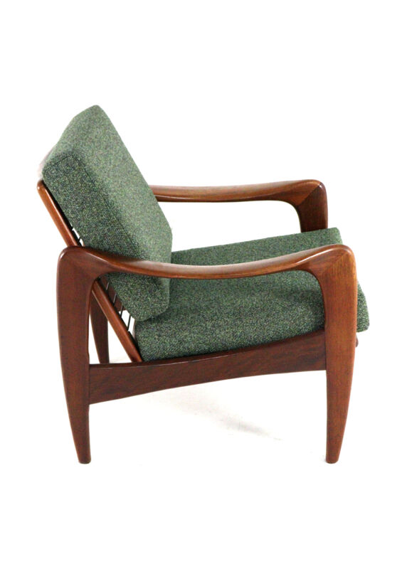 De Ster armchair ladies model - dutch mid century modern design in teak