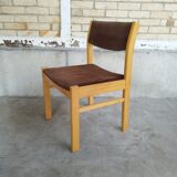 Vintage Scandinavian chairs 1970 velvet