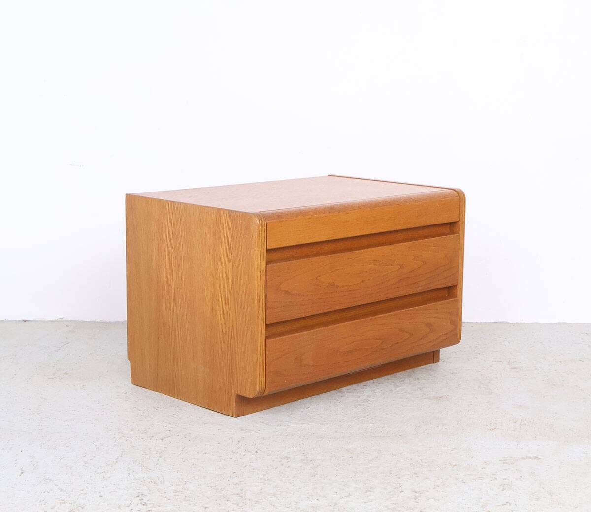 Set of vintage oak bedside tables from Moser, Germany, 1970s