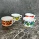 Arcopal coffee cup lotus flower pops 70s